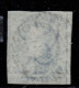 Delcampe - COB 4, Bleu, Papier Mince, 4 Marges, Obliteration Aureolee, Un Voisin, VAL COB 70 EUR - 1849-1850 Medaglioni (3/5)