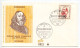 Germany, West 1970 FDC Scott 1050 Johann Amos Comenius, Theologian & Educator - 1961-1970