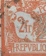 France Merson YT N° 145c Belle Variété écusson Brisé Oblitéré. B/TB - Oblitérés