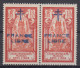 INDE FRANCE LIBRE N° 181 SURCHARGE EMPATEE + NORMAL NEUF ** GOMME SANS CHARNIERE - Unused Stamps