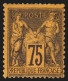 N°99, Sage 75c Violet Sur Orange, Neuf * Avec Charnière - B/TB - 1876-1898 Sage (Type II)