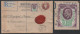 GB / 1911 PERFIN "G" (GRINDLAY & Co) WAX SEAL ON RGD COVER ==> SWITZERLAND (ref 9012) - Perforadas
