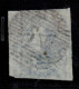 COB 4 Bleu, Papier Mince, 4 Marges - 3 Maximales, 6 Voisins !!!, Obliteration Centrale P 24 BRUXELLES, Exceptionnel - 1849-1850 Médaillons (3/5)