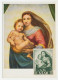 Maximum Card Germany / Saar 1954 Madonna And Child - Raffael - Sonstige & Ohne Zuordnung