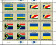 ONU  2018 Nations Unies Drapeaux Flags Flaggen  2018 ONU - Blocs-feuillets