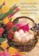 Postal Stationery - Easter Flowers - Tulips - Willows - Eggs - Red Cross 2003 - Suomi Finland - Postage Paid - Postwaardestukken