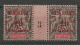 TAHITI N° 31 En Paire Millesime 3 Variétée Surcharge De Droite Très Défectueuse NEUF** SANS CHARNIERE / Hingeless / MNH - Unused Stamps