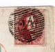 COB 5 Carmin Sur Lettre De BXL A PARIS Envoyee Deux Jours Avant Les Timbres Filigrane Sans Cadre, VAL COB 1100 EUR - 1849-1850 Medaglioni (3/5)