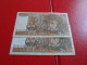 France: 2 Billets De 10 Francs Berlioz 1978 No Qui Se Suivent - 10 F 1972-1978 ''Berlioz''