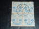 JAPON 1913 BLOC DE 4 TIMBRES N°119 (20/09) - Gebruikt