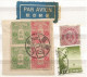 JAPAN 5 Scans Lot Used Stamps With Older & Empire - Including Fiscals , Perfins, Square Cuts, Etc - Colecciones & Series