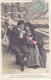 Delcampe - COUPLES. CPA FANTAISIE..SÉRIE COMPLÈTE DE 5 CARTES  COUPLE.. " SOUVENIRS SIUS LA NEIGE ". ANNÉE 1906 + TEXTE - Couples