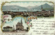 Cham - Gruss Aus , Souvenir De La Ville - Cpa Illustrateur - Kirche - 1902 - Suisse Schweiz Switzerland - Cham