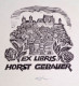 EX LIBRIS ERICH AULITZKY Per HORST GEBAUER L27bis-F02 EXLIBRIS Opus 133 - Ex-libris