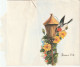 83 - CARTE A SYSTEME . BONNE FETE .  L'OISEAU RENTRE DANS SON ABRI . FLEURS  . AE 2022 - Birthday