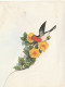 83 - CARTE A SYSTEME . BONNE FETE .  L'OISEAU RENTRE DANS SON ABRI . FLEURS  . AE 2022 - Anniversaire