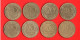 FRANCE 20 CENTIMES. MARIANNE LAGRIFFOUL. 1997, 1992, 1994, 1997, 1995, 1969, 1997, 1989. LOT DE 8 PIÈCES - Réf. N°282B - - 20 Centimes