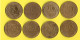 FRANCE 20 CENTIMES. MARIANNE LAGRIFFOUL. 1993, 1996, 1997, 1989, 1963, 1983, 1982, 1986. LOT DE 8 PIÈCES - Réf. N°283B - - 20 Centimes