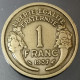 Monnaie France - 1937  - 1 Franc Morlon Cupro-aluminium - 1 Franc
