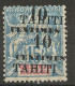 TAHITI N° 33b Double Surcharge NEUF*  CHARNIERE  / Hinge  / MH / Signé Roumet - Neufs