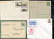 "DEUTSCHLAND NACH 1945" Partie Mit 8 Int. Ganzsachen **, Dabei Z.B. Funklotterie-Postkarte (L0117) - Lots & Kiloware (max. 999 Stück)