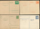 "DEUTSCHLAND NACH 1945" Partie Mit 8 Int. Ganzsachen **, Dabei Z.B. Funklotterie-Postkarte (L0117) - Lots & Kiloware (max. 999 Stück)