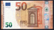 50 EURO ITALIA  SA  S004  Ch. "04"  - DRAGHI   UNC - 50 Euro