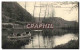 CPA Pont D&#39Ouilly Les Bords De L&#39Orne Barque - Pont D'Ouilly
