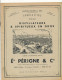 FA 3117  /PUB DEPLIANT -  DISTILLATEURS & SPIRITUEUX EN GROS  ETS PERIGNE & Cie PARIS  (27,50 Cm X 21,50 Cm) - Autres & Non Classés