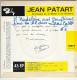 JEAN PATART -  FR EP - VIENS MA CHERIE + 3 - Andere - Franstalig