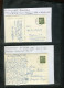 "BUNDESREPUBLIK DEUTSCHLAND" 1962, Partie Mit 4 Belegen Je Mit Aptiertem (PLZ) Stempel, Vgl. Fotos (L0120) - Collections