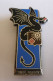 INSIGNE 2° REGIMENT DE DRAGONS - Dragon Noir - Dos Lisse Et Plat  - FRAISSE PARIS H 171 - Army