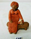 C210 Ancienne Statuette Tribal - Objet Africain - Femme Assise M ROC - Afrikaanse Kunst