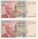 PAREJA CORRELATIVA DE MARRUECOS DE 20 DIRHAMS DEL AÑO 1996 SIN CIRCULAR (UNC) (BANKNOTE) - Morocco