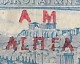 GREECE 1900 "AM" Overprint With Broken E (and T) On 1896 Olympic Games 5 L / 1 Dr. Blue Vl. 174 E MH (position 57) - Neufs