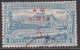 GREECE 1900 "AM" Overprint With Broken E On 1896 Olympic Games 5 L / 1 Dr. Blue Vl. 174 E - Gebruikt