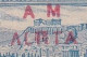 GREECE 1900 "AM" Overprint With Broken E On 1896 Olympic Games 5 L / 1 Dr. Blue Vl. 174 E - Usados