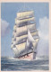 Bateau -- Illustrateur " Charly VIAUD "--  Voilier -- Quatre Mâts Barque Navigant Babord..XX° S - Zeilboten