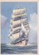 Bateau -- Illustrateur " Charly VIAUD "--  Voilier -- Quatre Mâts Barque Navigant Babord..XX° S - Sailing Vessels