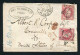 Superbe & Rare Lettre En Double Port De Paris Pour Louisville ( Kentucky - 1868 ) Avec Deux N° 32 - Signé Calves - 1863-1870 Napoleone III Con Gli Allori