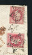 Superbe & Rare Lettre En Double Port De Paris Pour Louisville ( Kentucky - 1868 ) Avec Deux N° 32 - Signé Calves - 1863-1870 Napoleone III Con Gli Allori