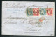 Superbe & Rare Lettre En Double Port Du Havre Pour Lima ( Pérou - 1870 ) Avec Les N° 29 & 32 - 1863-1870 Napoleone III Con Gli Allori