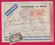 ST LOUIS SENEGAL RECOMMANDE PAR AVION 1940 GOUVENEMENT DU SENEGAL POUR ORBIGNY INDRE ET LOIRE LETTRE - Storia Postale