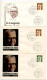 Germany, West 1970-71 18 FDCs Scott 1028-1030, 1031-1038, 1044 President Gustav Heinemann - 1971-1980