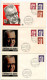 Delcampe - Germany, West 1970-71 18 FDCs Scott 1028-1030, 1031-1038, 1044 President Gustav Heinemann - 1971-1980