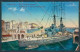 Taranto Città Nave Da Guerra Cartolina ZB6683 - Taranto