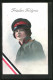 AK Fräulein Feldgrau, Reichsfahne  - War 1914-18