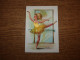 Carte Brodée Jeune Danseuse Tutu Jaune Brodé/tissu - Voir Détails Sur Photos - 10,5x15 Cm. - Bestickt