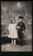 AK Junge In Uniform Mit Mädchen Im Arm, Kinder Kriegspropaganda  - War 1914-18