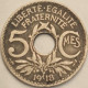 France - 5 Centimes 1918, KM# 865a (#3966) - 5 Centimes